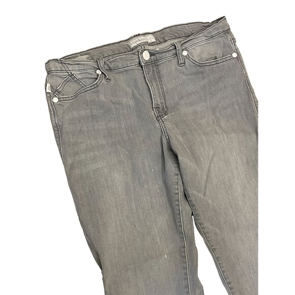 Rock & Republic Berlin Straight Jeans Mid Rise Washed Gray R010189 Denim 16M - Picture 2 of 10